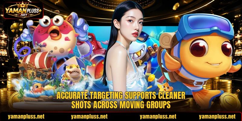 Accurate targeting supports cleaner shots across moving groups Accurate targeting supports cleaner shots across moving groups
