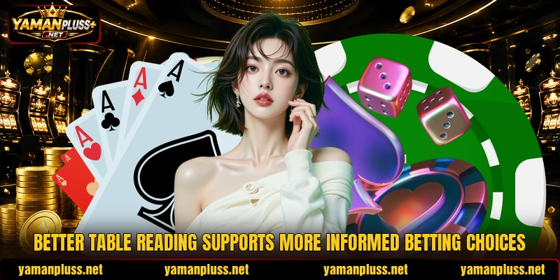 Better table reading supports more informed betting choices Better table reading supports more informed betting choices