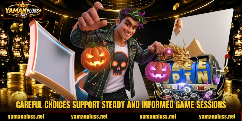 Careful choices support steady and informed game sessions