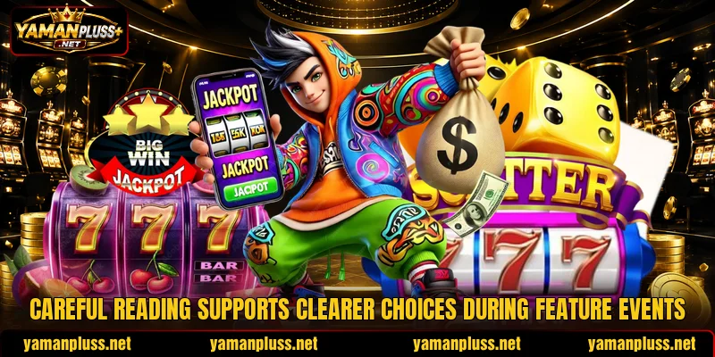 Careful reading supports clearer choices during feature events Careful reading supports clearer choices during feature events