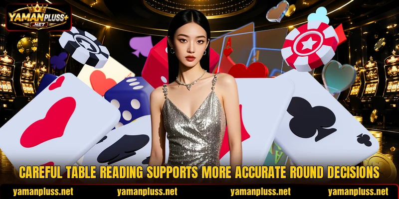 Careful table reading supports more accurate round decisions Careful table reading supports more accurate round decisions