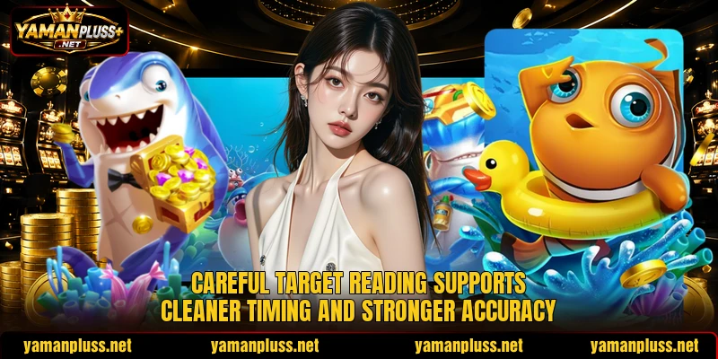 Careful target reading supports cleaner timing and stronger accuracy Careful target reading supports cleaner timing and stronger accuracy