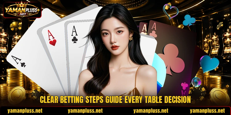 Clear betting steps guide every table decision Clear betting steps guide every table decision