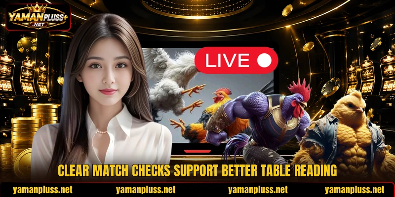 Clear match checks support better table reading Clear match checks support better table reading