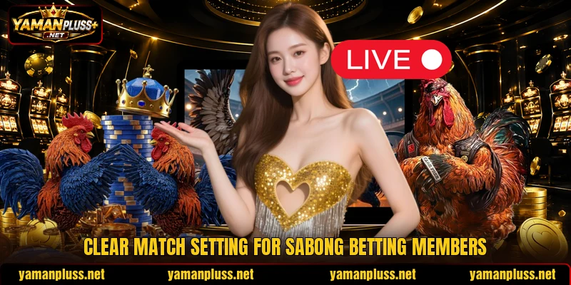 Clear match setting for sabong betting members Clear match setting for sabong betting members