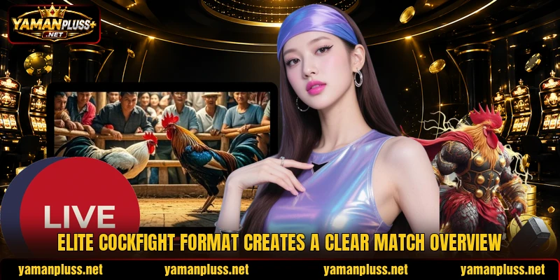 Elite cockfight format creates a clear match overview Elite cockfight format creates a clear match overview