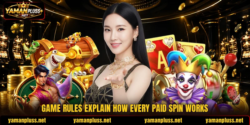 Game rules explain how every paid spin works Game rules explain how every paid spin works