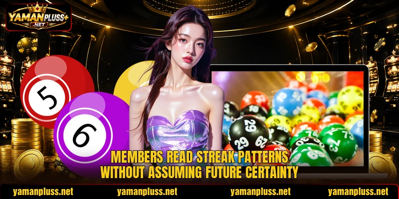 Members read streak patterns without assuming future certainty Members read streak patterns without assuming future certainty