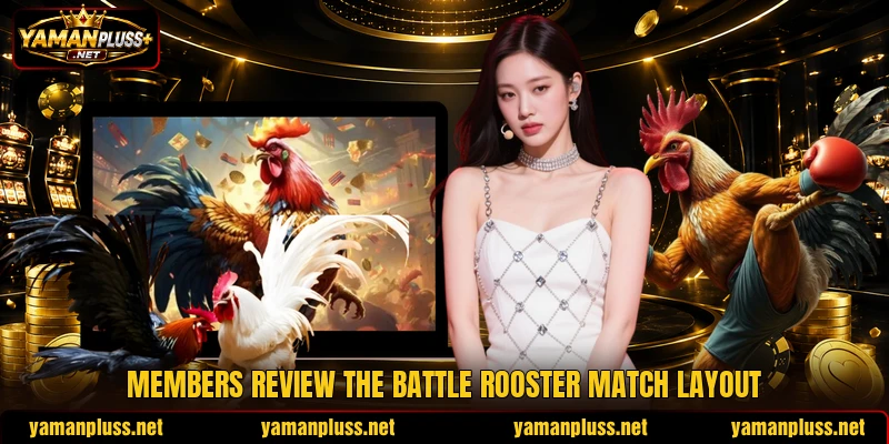 Members review the battle rooster match layout Members review the battle rooster match layout