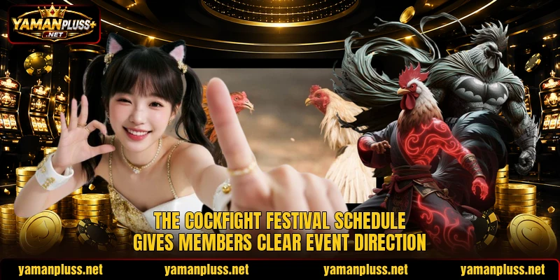 The cockfight festival schedule gives members clear event direction The cockfight festival schedule gives members clear event direction